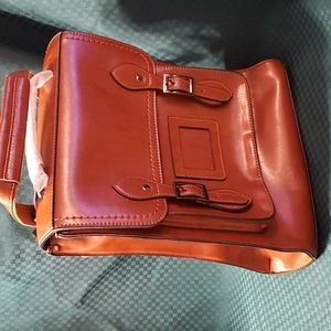 Genuine leather satchel/laptop bag